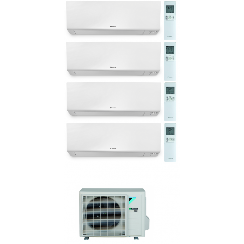 condizionatore daikin perfera wall quadri split 7000700070007000 btu wi fi inverter r32 4mxm80n