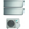 CONDIZIONATORE DAIKIN STYLISH SILVER WI-FI DUAL SPLIT 7000+12000 BTU INVERTER GAS R-32 2MXM40N A+++