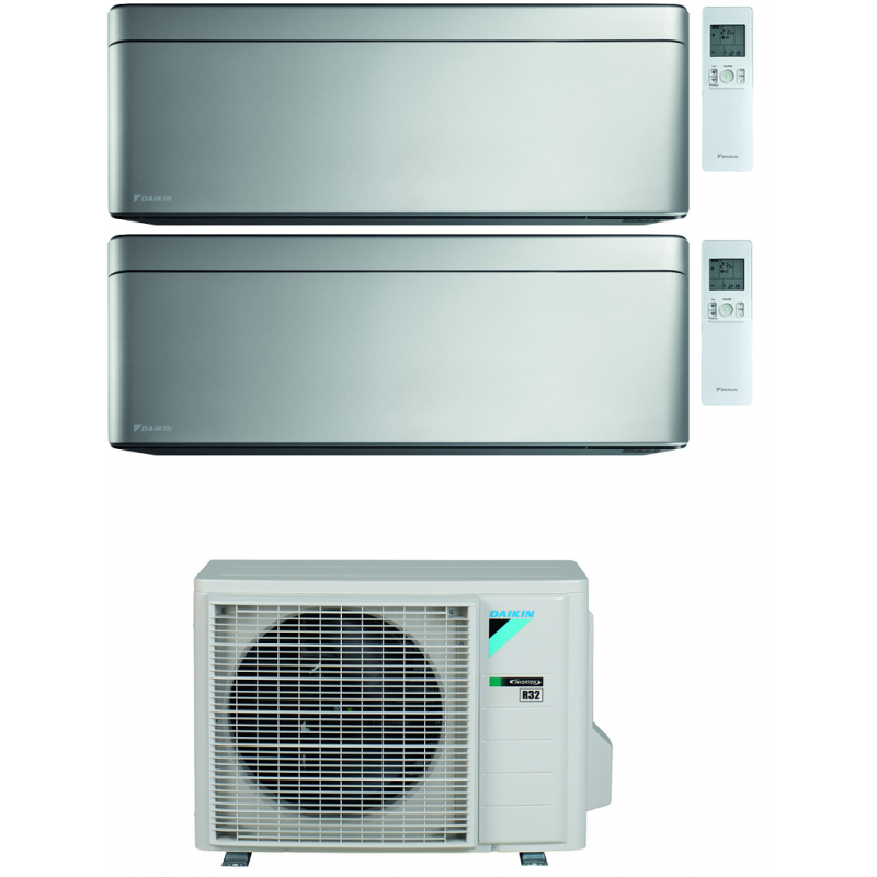 condizionatore daikin stylish silver wi fi dual split 700012000 btu inverter gas r 32 2mxm40n