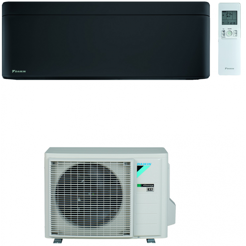 condizionatore daikin stylish total black wi fi 9000 btu monosplit inverter r32 ftxa25bb