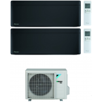 CONDIZIONATORE DAIKIN STYLISH TOTAL BLACK WI-FI DUAL SPLIT 9000+9000 BTU INVERTER GAS R-32 2MXM40N A+++