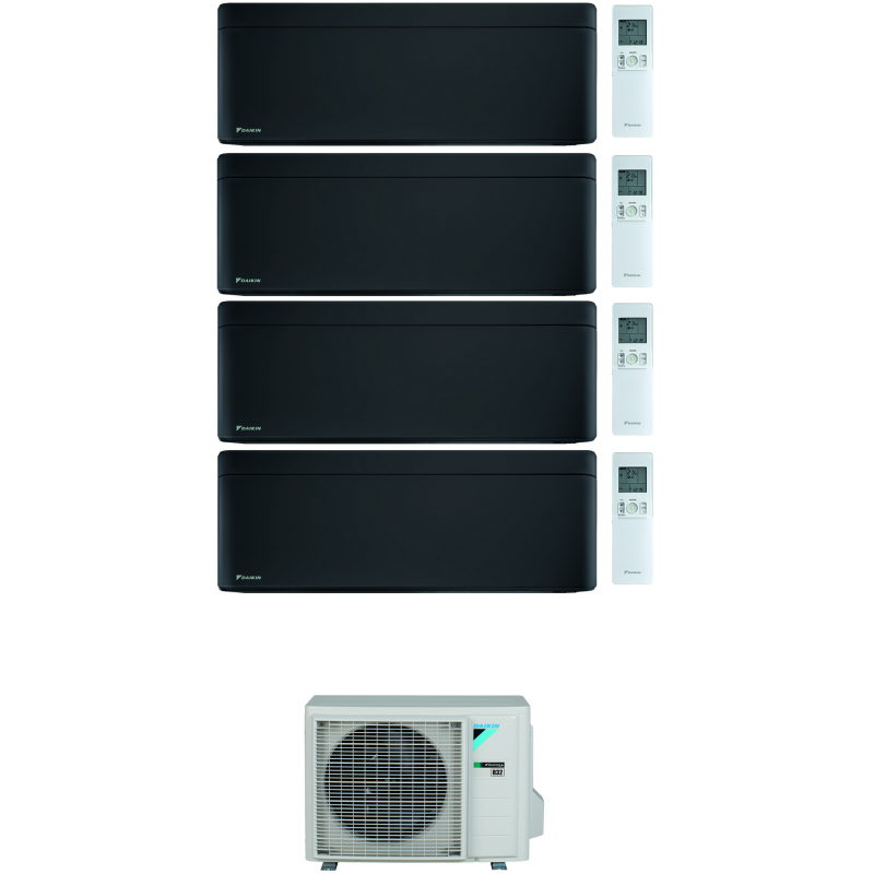 condizionatore daikin stylish total black wi fi quadri split 7000700070007000 btu inverter gas r 32 4mxm68n