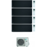 CONDIZIONATORE DAIKIN STYLISH TOTAL BLACK WI-FI QUADRI SPLIT 7000+9000+9000+18000 BTU INVERTER GAS R-32 4MXM80N A+++