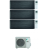 CONDIZIONATORE DAIKIN STYLISH REAL BLACKWOOD WI-FI TRIAL SPLIT 7000+7000+15000 BTU INVERTER R32 3MXM52N A+++