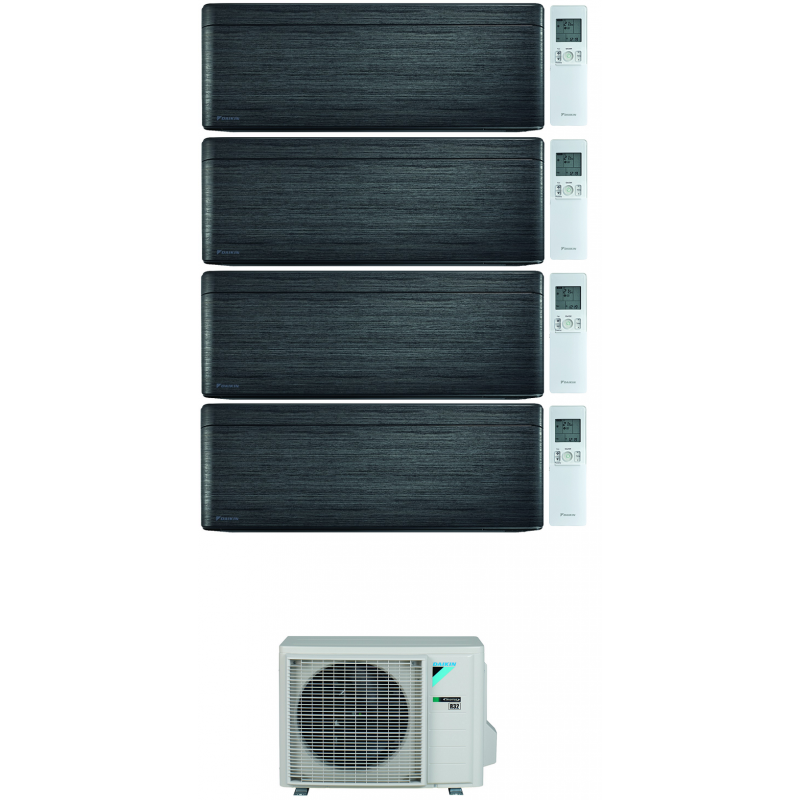 condizionatore daikin stylish real blackwood wi fi quadri split 7000700070007000 btu inverter r32 4mxm68n