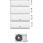 CONDIZIONATORE HISENSE QUADRI SPLIT ENERGY PRO 9000+9000+9000+12000 BTU WIFI INVERTER 4AMW105U4RAA A++