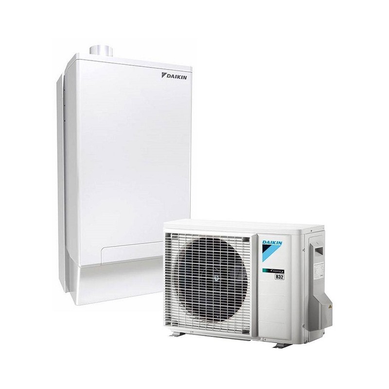 sistema ibrido daikin hybrid system per raffrescamento riscaldamento e produzione di acs da 8 kw