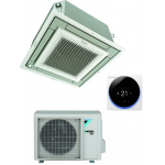 CONDIZIONATORE DAIKIN CASSETTA A 4 VIE FULLY FLAT 9000 BTU MONOSPLIT INVERTER FFA25A9 CON COMANDO A FILO E GRIGLIA A++