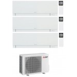 CONDIZIONATORE MITSUBISHI TRIAL SPLIT KIRIGAMINE ZEN BIANCO 7000+7000+18000 BTU WIFI INVERTER MXZ-3F54VF A+++