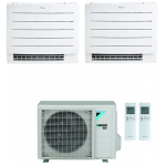 CONDIZIONATORE DAIKIN DUAL SPLIT A PAVIMENTO PERFERA FLOOR 12000+18000 BTU WIFI INVERTER 2MXM50N A+++