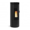 STUFA A PELLET LA NORDICA EXTRAFLAME AMIKA 8 KW IN ACCIAIO COLORE NERO AD ARIA