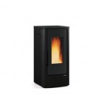 STUFA A PELLET LA NORDICA EXTRAFLAME DAHIANA VFS 10 KW IN ACCIAIO E TOP IN GHISA COLORE NERO AD ARIA