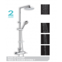 nikles colonna doccia fresh sl shower system 7 soffione tondo