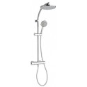 nikles colonna doccia fresh techno system con miscelatore termostatico soffione tondo