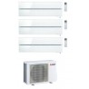 CONDIZIONATORE MITSUBISHI KIRIGAMINE STYLE WI-FI MSZ-LN R-32 BIANCO PERLA TRIAL SPLIT 9000+9000+12000 BTU A+++ MXZ-3F68VF3