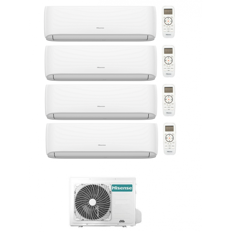 condizionatore hisense quadri split hi comfort 7000700070009000 btu wifi inverter 4amw81u4raa