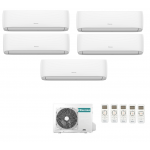 CONDIZIONATORE HISENSE PENTA SPLIT HI-COMFORT 9000+9000+9000+9000+9000 BTU WIFI INVERTER 5AMW125U4RTA A++