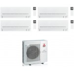 CONDIZIONATORE MITSUBISHI QUADRI SPLIT MSZ-AP 7000+7000+7000+7000 BTU WIFI INVERTER MXZ-4F72VF3 A++