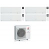 CONDIZIONATORE MITSUBISHI QUADRI SPLIT KIRIGAMINE ZEN BIANCO 7000+7000+7000+12000 BTU WIFI INVERTER MXZ-4F72VF3 A++