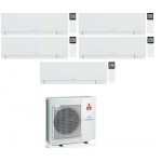 CONDIZIONATORE MITSUBISHI PENTA SPLIT KIRIGAMINE ZEN BIANCO 7000+7000+7000+7000+7000 BTU WIFI INVERTER MXZ-5F102VF A++