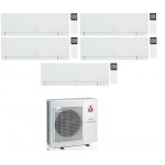 CONDIZIONATORE MITSUBISHI PENTA SPLIT KIRIGAMINE ZEN BIANCO 7000+9000+9000+12000+18000 BTU WIFI INVERTER MXZ-5F102VF A++