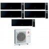 CONDIZIONATORE MITSUBISHI PENTA SPLIT KIRIGAMINE ZEN NERO 7000+7000+7000+7000+7000 BTU WIFI INVERTER MXZ-5F102VF A++