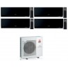 CONDIZIONATORE MITSUBISHI QUADRI SPLIT KIRIGAMINE ZEN NERO 7000+7000+7000+7000 BTU WIFI INVERTER MXZ-4F72VF3 A++