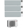 CONDIZIONATORE MITSUBISHI TRIAL SPLIT KIRIGAMINE ZEN SILVER 7000+7000+7000 BTU WIFI INVERTER MXZ-3F54VF3 A+++