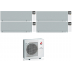 CONDIZIONATORE MITSUBISHI QUADRI SPLIT KIRIGAMINE ZEN SILVER 7000+7000+7000+7000 BTU WIFI INVERTER MXZ-4F72VF3 A++