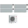 CONDIZIONATORE MITSUBISHI QUADRI SPLIT KIRIGAMINE ZEN SILVER 7000+7000+7000+12000 BTU WIFI INVERTER MXZ-4F72VF3 A++