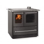 CUCINA A LEGNA LA NORDICA EXTRAFLAME SOVRANA EASY EVO 2.0 7,5 KW COLORE NERO ANTRACITE AD ARIA