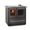 CUCINA A LEGNA LA NORDICA EXTRAFLAME SOVRANA EASY EVO 2.0 7,5 KW COLORE NERO ANTRACITE AD ARIA