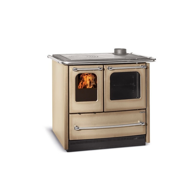 cucina a legna la nordica extraflame sovrana easy evo 20 75 kw colore cappuccino ad aria