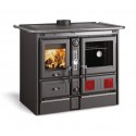 termocucina a legna la nordica extraflame termorosa xxl dsa 40 idro 168 kw colore nero antracite ad acqua