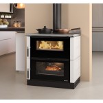 CUCINA A LEGNA LA NORDICA EXTRAFLAME VERONA XXL VST CON RIVESTIMENTO IN MAIOLICA 7,0 KW COLORE BIANCO AD ARIA