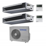 CONDIZIONATORE SAMSUNG CANALIZZABILE DUAL SPLIT 9000+9000 BTU AJ040TXJ2KG R32 BASSA/MEDIA PREVALENZA A+++