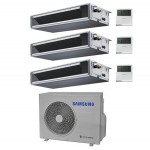 CONDIZIONATORE SAMSUNG CANALIZZABILE TRIAL SPLIT 9000+9000+12000 BTU AJ052TXJ3KG R32 BASSA/MEDIA PREVALENZA A+++