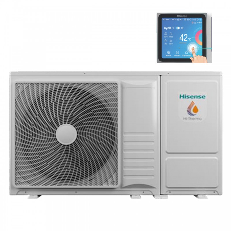 pompa di calore hisense hi therma r 32 chiller 80 kw monofase inverter con modulo idronico a