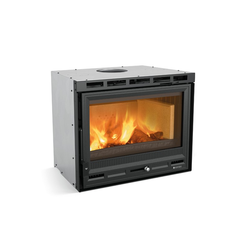 inserto a legna la nordica extraflame 70 l 40 78 kw ad aria ventilato