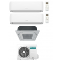 condizionatore hisense trial split 90009000 hi comfort 12000 btu cassetta a 4 vie wifi inverter 3amw52u4rja a