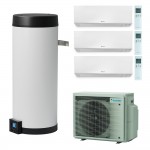 SISTEMA MULTI+ DAIKIN 5.2 KW GAS R-32 MONOFASE INVERTER CON PERFERA WALL 7000+7000+7000 + SERBATOIO ACS 120 LITRI