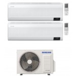 WINDFREE AVANT SAMSUNG CONDIZIONATORE DUAL SPLIT R-32 7000+18000 BTU INVERTER WIFI AJ068TXJ3KG A++