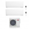 CONDIZIONATORE MITSUBISHI DUAL SPLIT MSZ-AY 9000+9000 BTU WIFI INVERTER MXZ-2F42VF A+++