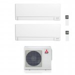 CONDIZIONATORE MITSUBISHI DUAL SPLIT MSZ-AY 9000+9000 BTU WIFI INVERTER MXZ-2F53VF A+++