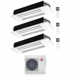 CONDIZIONATORE MITSUBISHI TRIAL SPLIT CASSETTA 1 VIA MLZ-KP 9000+9000+9000 BTU INVERTER MXZ-3F68VF A++