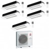 CONDIZIONATORE MITSUBISHI PENTA SPLIT CASSETTA 1 VIA MLZ-KP 9000+9000+9000+12000+18000 BTU INVERTER MXZ-5F102VF A++