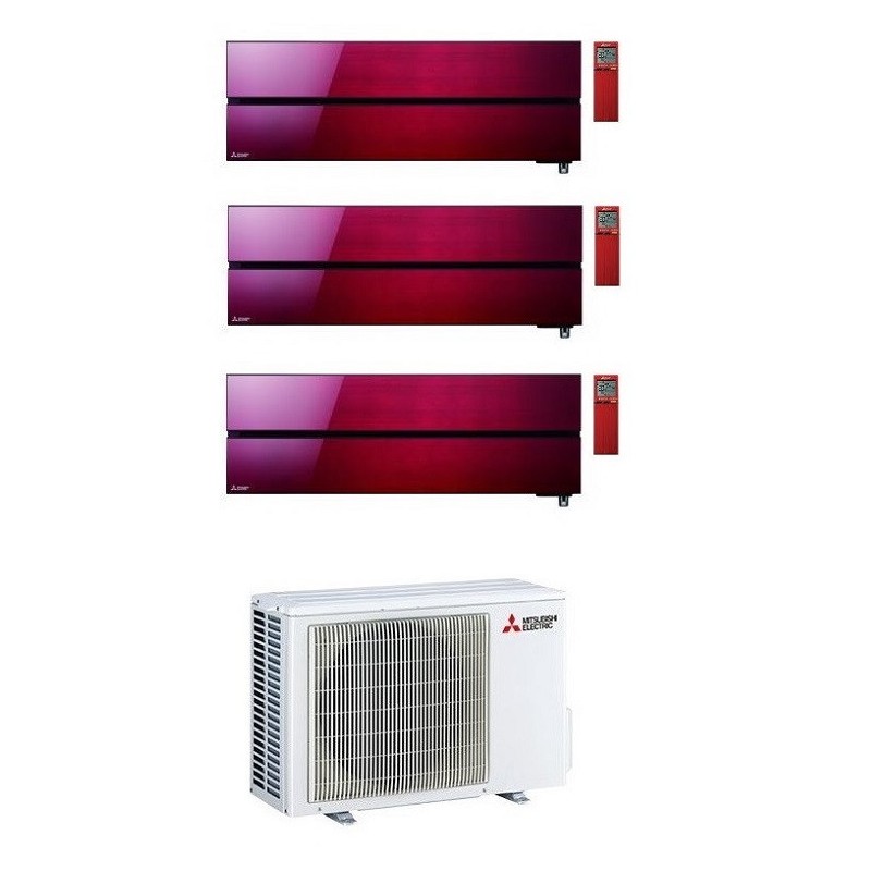 condizionatore mitsubishi kirigamine style wi fi msz ln r 32 rosso trial split 90001200012000 btu a mxz 3f54vf