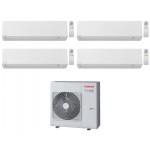 CONDIZIONATORE TOSHIBA QUADRI SPLIT SHORAI EDGE 7000+7000+7000+7000 BTU WIFI INVERTER RAS-4M27U2AVG A++