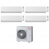 CONDIZIONATORE TOSHIBA QUADRI SPLIT SHORAI EDGE 7000+7000+9000+9000 BTU WIFI INVERTER RAS-4M27U2AVG A++