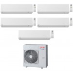 CONDIZIONATORE TOSHIBA PENTA SPLIT SHORAI EDGE 7000+7000+7000+7000+7000 BTU WIFI INVERTER RAS-5M34U2AVG A++